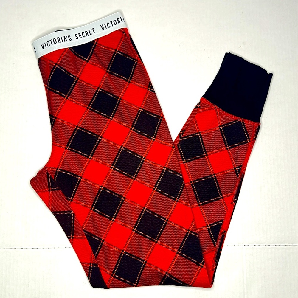 Victoria's Secret | Red and Black Buffalo Plaid Print Pajama Pants | Size M